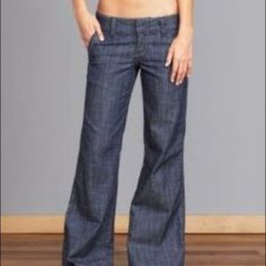 BCBGeneration Dark Wash Sailor Front Wide Jeans 25